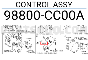 Nissan 98800CC00A CONTROL ASSY