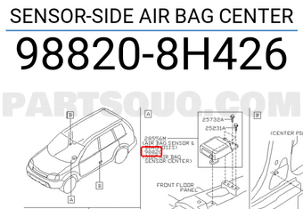 Nissan 988208H426 SENSOR-SIDE AIR BAG CENTER