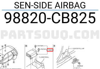 Nissan 98820CB825 SEN-SIDE AIRBAG