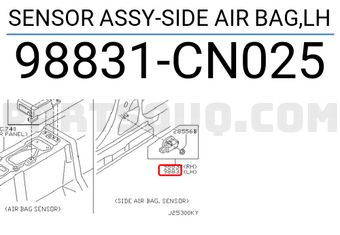 Nissan 98831CN025 SENSOR ASSY-SIDE AIR BAG,LH