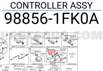 Nissan 988561FK0A CONTROLLER ASSY