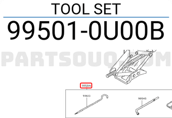Nissan 995010U00B TOOL SET