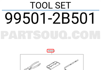 Nissan 995012B501 TOOL SET
