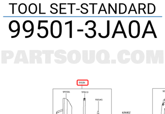 Nissan 995013JA0A TOOL SET-STANDARD
