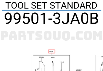Nissan 995013JA0B TOOL SET STANDARD