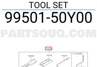Nissan 9950150Y00 TOOL SET