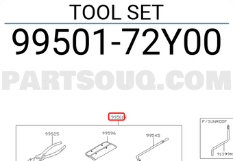 Nissan 9950172Y00 TOOL SET