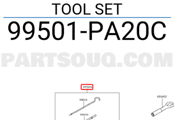 Nissan 99501PA20C TOOL SET