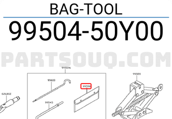 Nissan 9950450Y00 BAG-TOOL