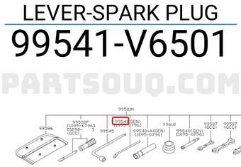 Nissan 99541V6501 LEVER-SPARK PLUG