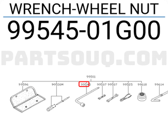 Nissan 9954501G00 WRENCH-WHEEL NUT