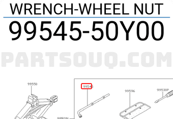 Nissan 9954550Y00 WRENCH-WHEEL NUT