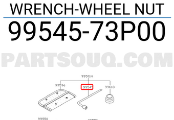 Nissan 9954573P00 WRENCH-WHEEL NUT