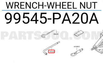 Nissan 99545PA20A WRENCH-WHEEL NUT