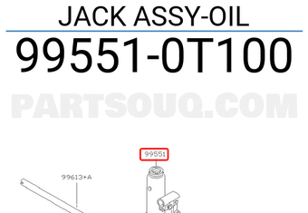 Nissan 995510T100 JACK ASSY-OIL