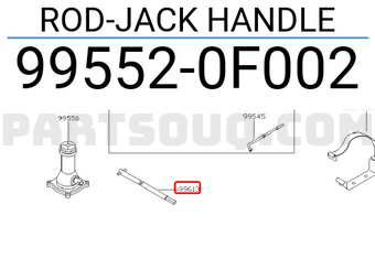 Nissan 995520F002 ROD-JACK HANDLE
