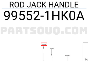 Nissan 995521HK0A ROD JACK HANDLE