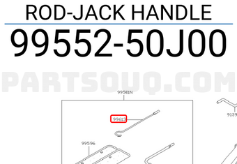 Nissan 9955250J00 ROD-JACK HANDLE
