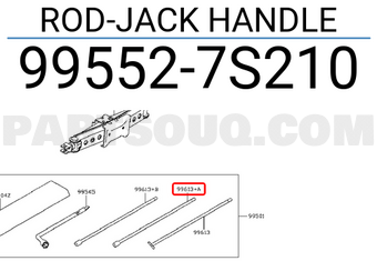 Nissan 995527S210 ROD-JACK HANDLE