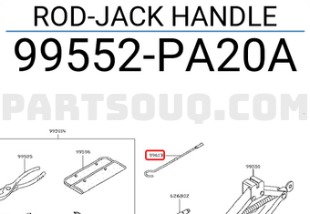 Nissan 99552PA20A ROD-JACK HANDLE