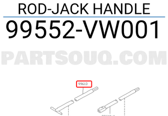 Nissan 99552VW001 ROD-JACK HANDLE