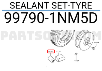 Nissan 997901NM5D SEALANT SET-TYRE