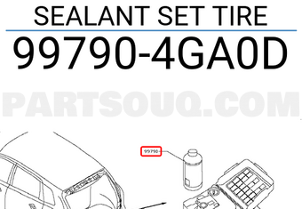 Nissan 997904GA0D SEALANT SET TIRE