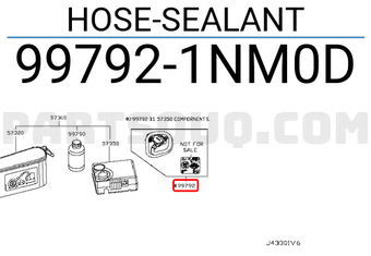 Nissan 997921NM0D HOSE-SEALANT