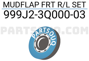 Nissan 999J23Q00003 MUDFLAP FRT R/L SET