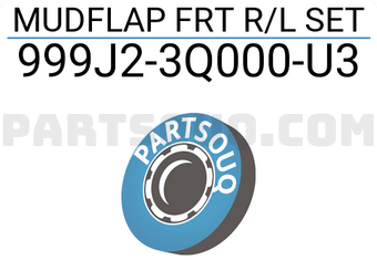 Nissan 999J23Q000U3 MUDFLAP FRT R/L SET