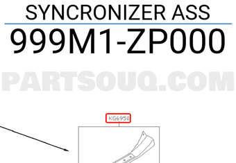 Nissan 999M1ZP000 SYNCRONIZER ASS