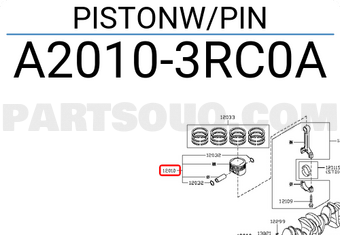 Nissan A20103RC0A PISTONW/PIN