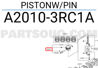 Nissan A20103RC1A PISTONW/PIN