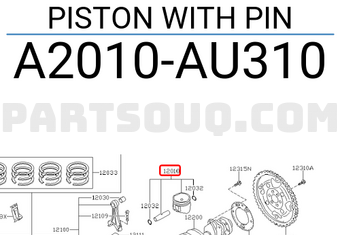 Nissan A2010AU310 PISTON WITH PIN