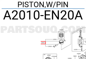 Nissan A2010EN20A PISTON,W/PIN