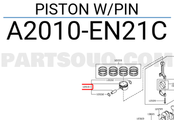 Nissan A2010EN21C PISTON W/PIN