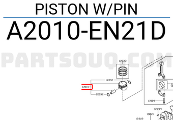 Nissan A2010EN21D PISTON W/PIN