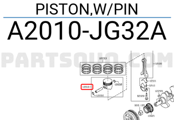 Nissan A2010JG32A PISTON,W/PIN