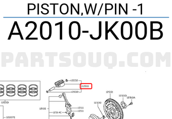 Nissan A2010JK00B PISTON,W/PIN -1