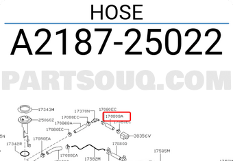 Nissan A218725022 HOSE