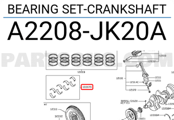 Nissan A2208JK20A BEARING SET-CRANKSHAFT