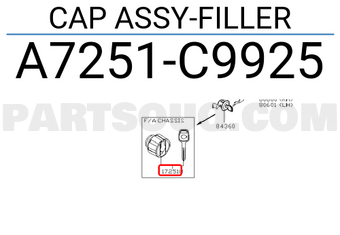 Nissan A7251C9925 CAP ASSY-FILLER
