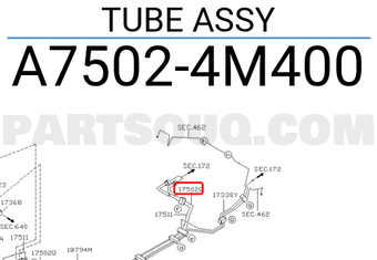 Nissan A75024M400 TUBE ASSY