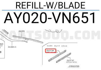 Nissan AY020VN651 REFILL-W/BLADE
