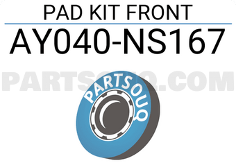 Nissan AY040NS167 PAD KIT FRONT