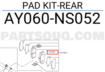 Nissan AY060NS052 PAD KIT-REAR