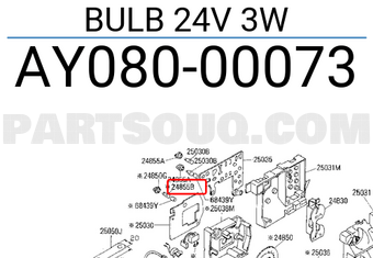 Nissan AY08000073 BULB 24V 3W