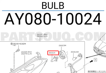 Nissan AY08010024 BULB