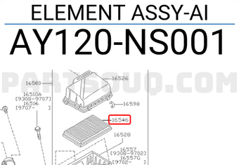 Nissan AY120NS001 ELEMENT ASSY-AI