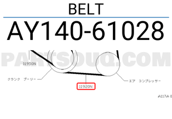 Nissan AY14061028 BELT